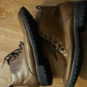 Tuff Brown Leather Jacob Boots Size 8.5
